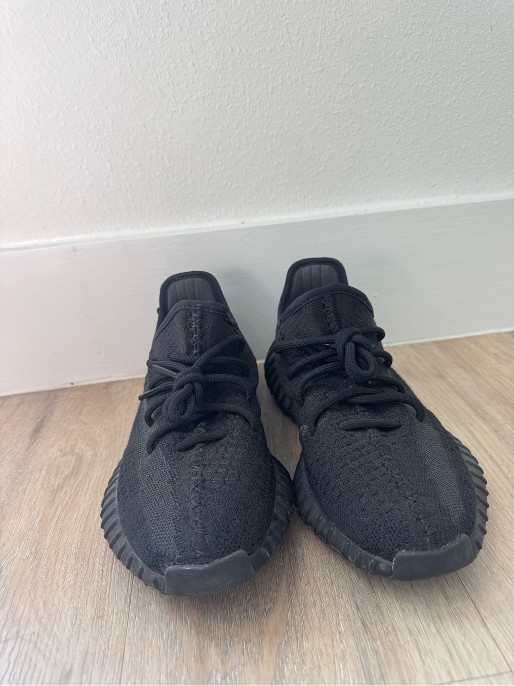 Black Yeezy 350 V2 sneakers